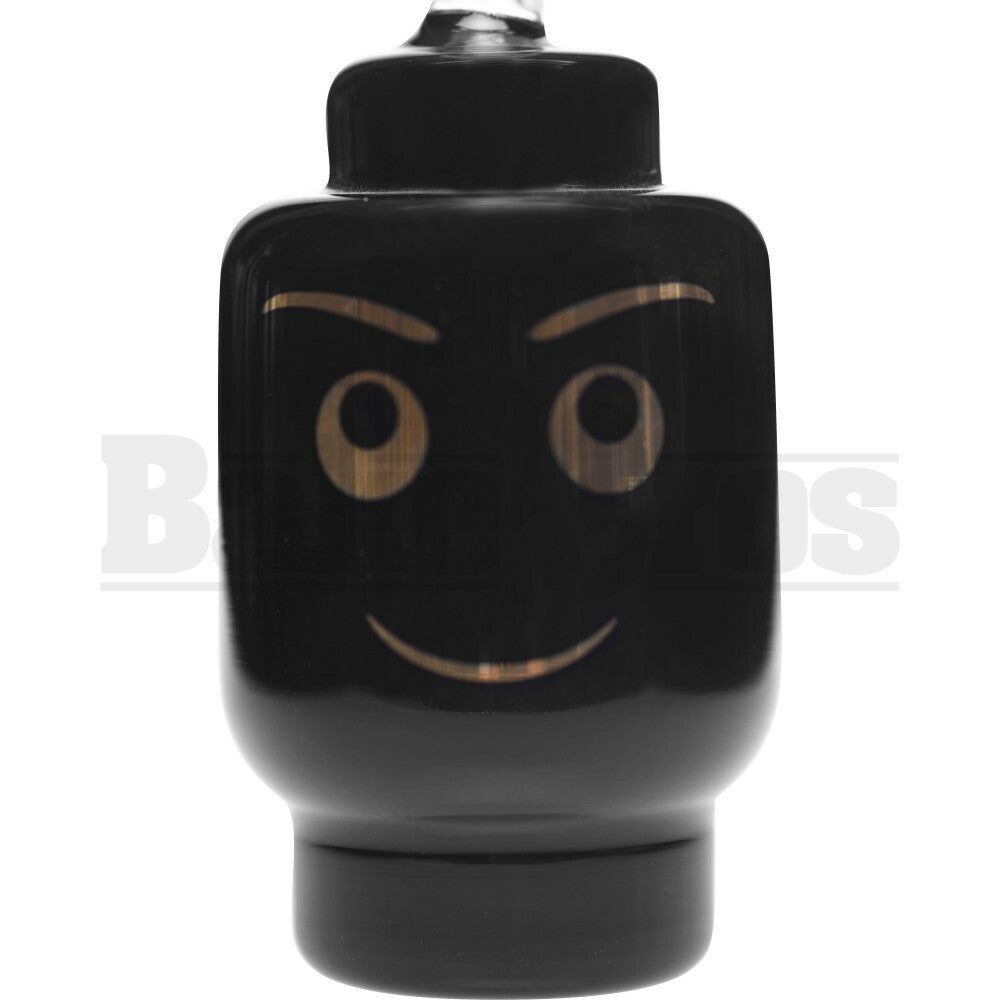 WP HAPPY FACE CYLINDER 6" BLACK GOLD MALE 14MM