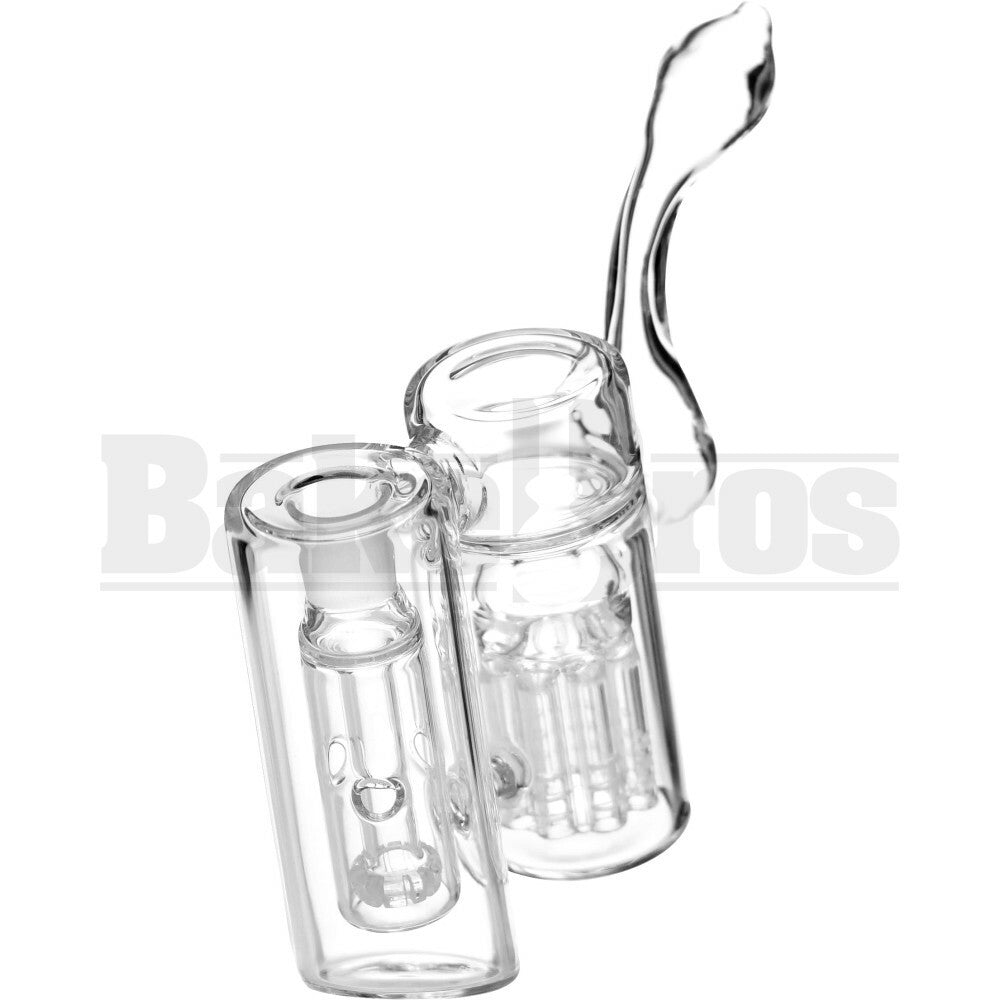 WP 2 CHAMBERS MINITREE & SHOWERHEAD PERC 6" CLEAR FEMALE 18MM