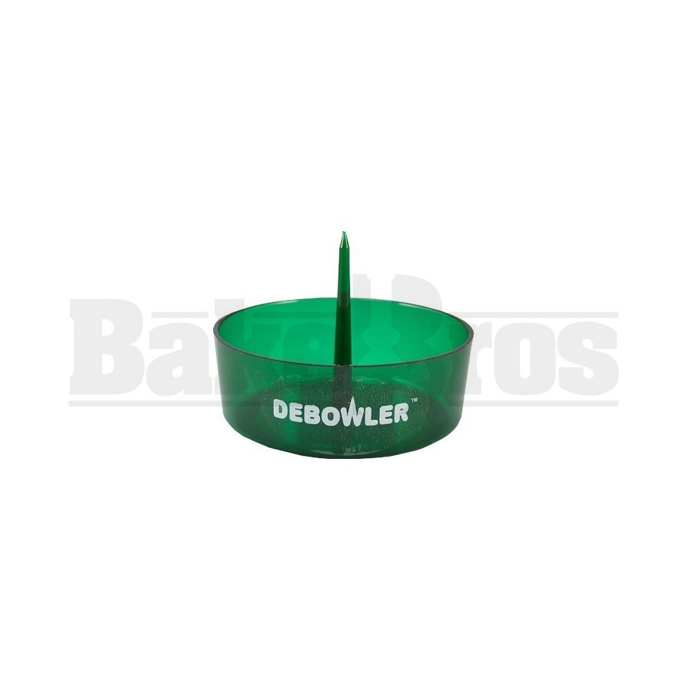 DEBOWLER ASHTRAY BOWL POKER 4" TRANSPARENT GREEN