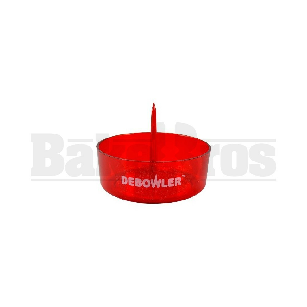 DEBOWLER ASHTRAY BOWL POKER 4" TRANSPARENT RED