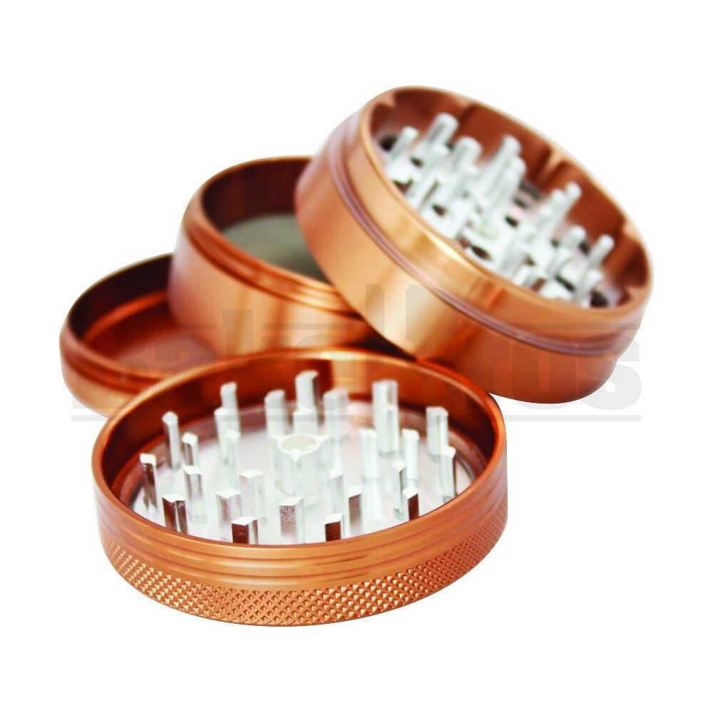 SHARPSTONE CLEAR TOP GRINDER 4 PIECE 2.5" BROWN Pack of 1