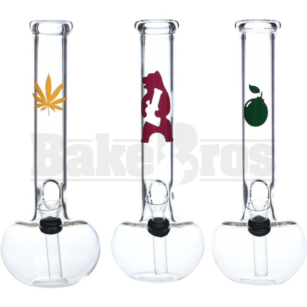 NON GLASS ON GLASS WP BUBBLE BEAKER 8" ASSORTED FEMALE O-RING STANDARD NON-GLASS