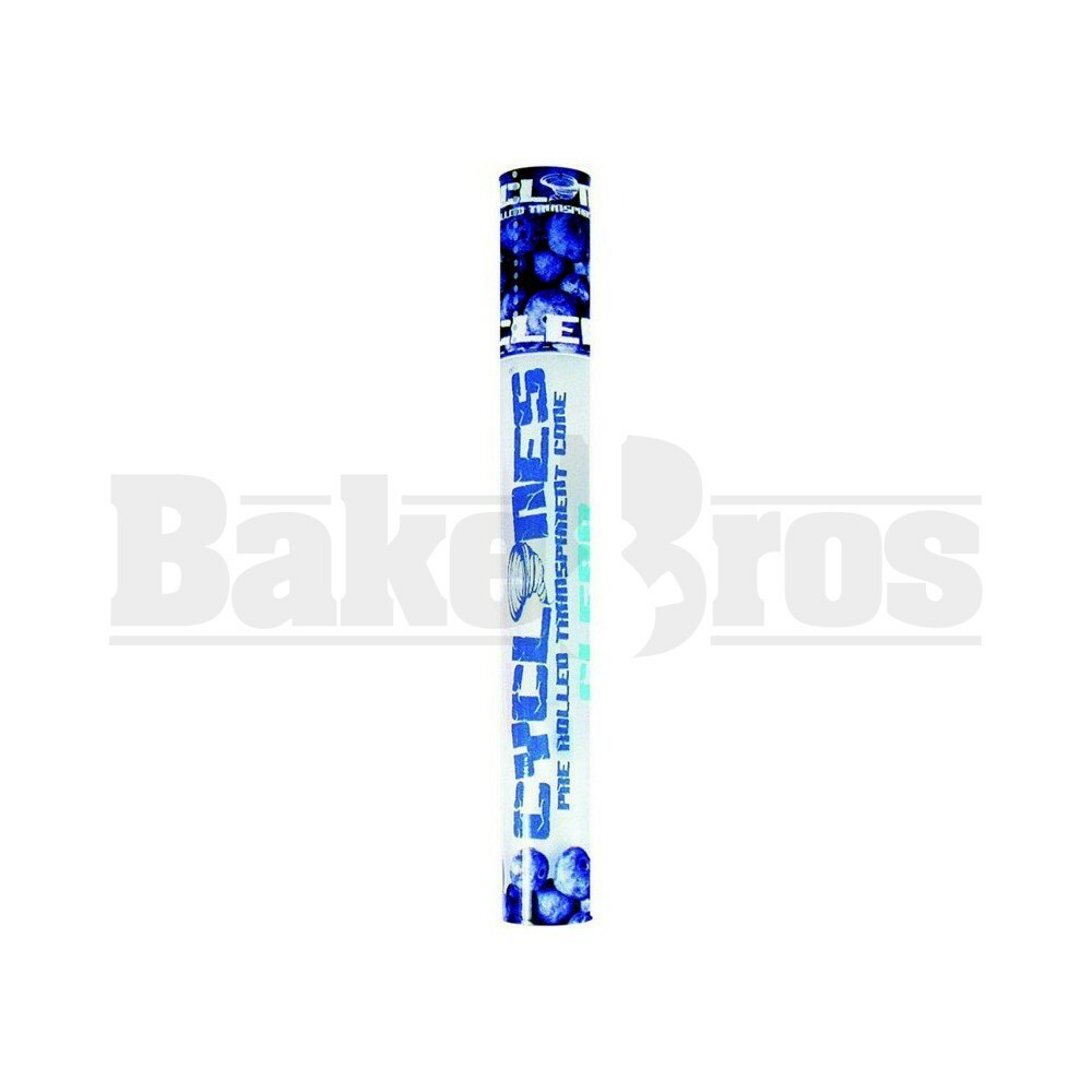 CYCLONES PRE ROLLED CONES CLEAR BLUEBERRY Pack of 6