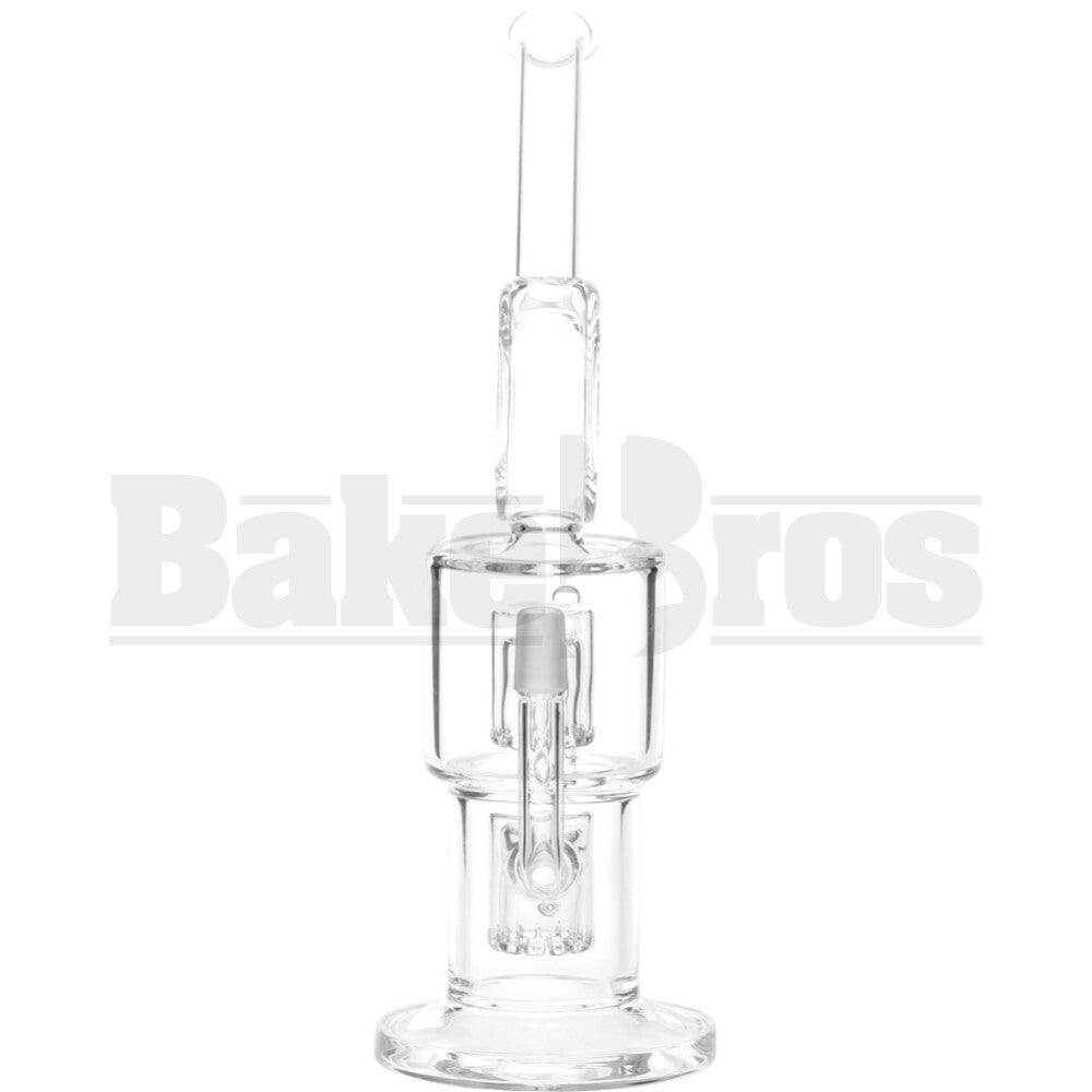 WP PENDULUM VAPOR OIL RIG W/ 2X BARREL DRUM PERC 11" CLEAR MALE 14MM