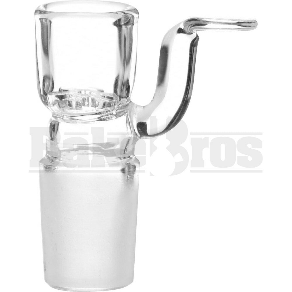 BOWL SLIDER ASTERIK GLASS SCREEN WITH FLAT HANDLE CLEAR 18MM