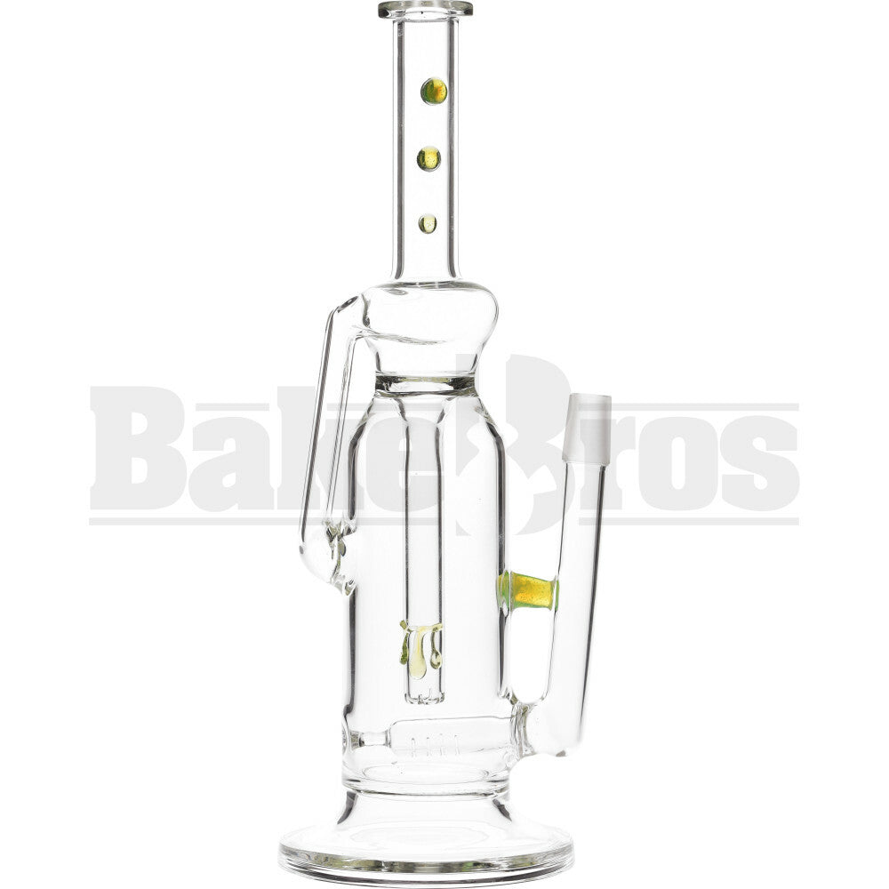 WP FAT CAN FUNNEL RECYCLER W/ INLINE PERC 14" SLIME GREEN MALE 18MM