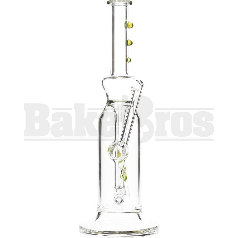 WP FAT CAN FUNNEL RECYCLER W/ INLINE PERC 14" SLIME GREEN MALE 18MM