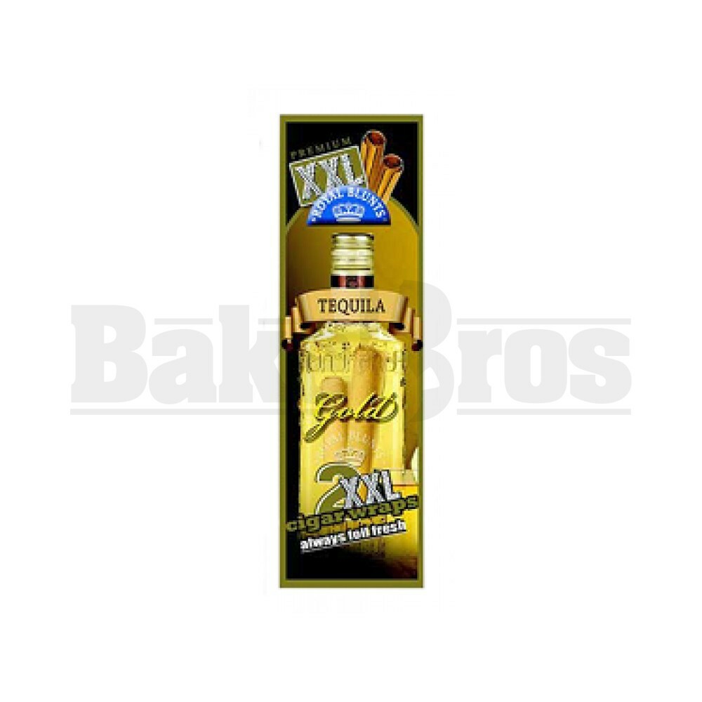 XXL ROYAL BLUNTS K SERIES CIGAR WRAPS 2 PER PACK TEQUILA GOLD Pack of 1