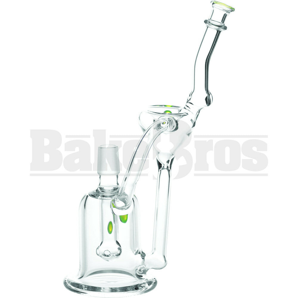 WP BULB PERC W/ RECYCLER 10" SLIME GREEN MALE 18MM