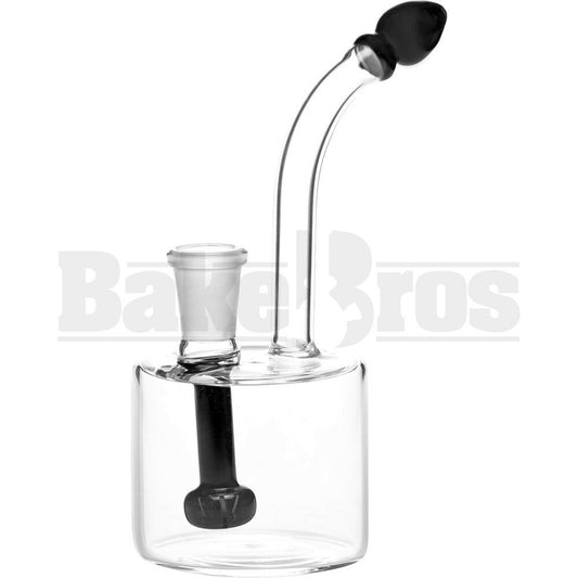 WP FAT CANISTER OIL RIG WITH SHOWERHEAD PERC 6" BLACK MALE 14MM