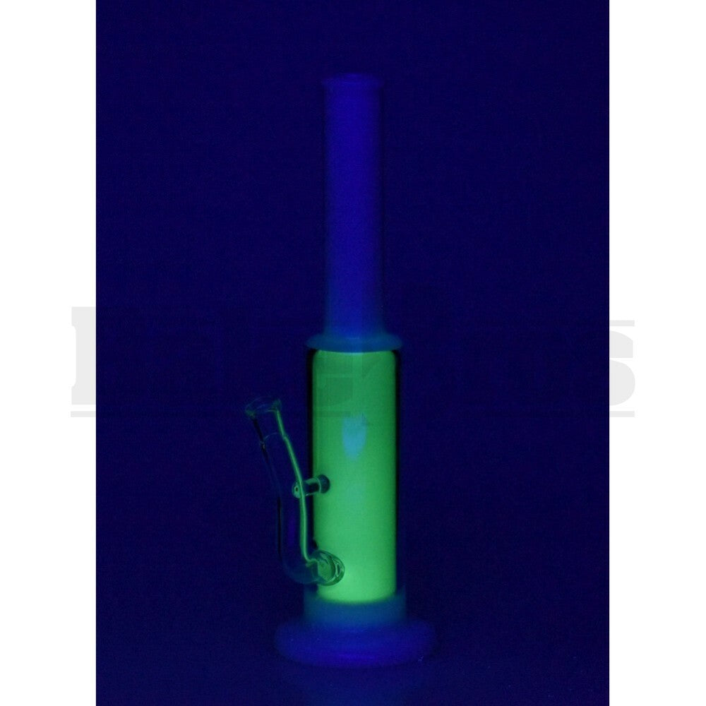 BLUE LABEL WP GLOW IN THE DARK GREEN TUBINE PERC 14 " WHITE FEMALE 14MM