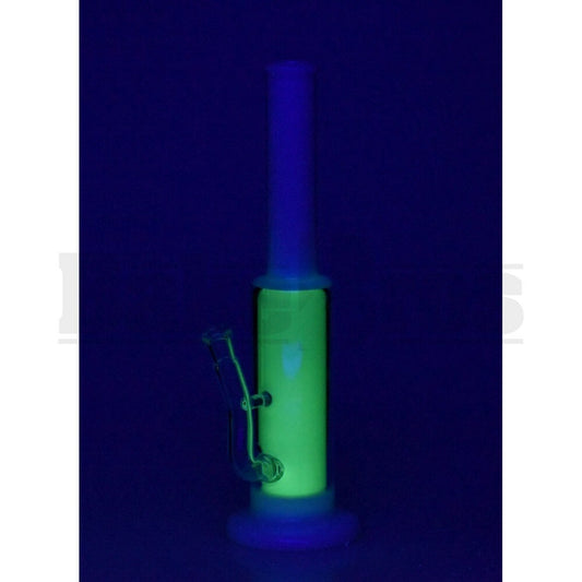 BLUE LABEL WP GLOW IN THE DARK GREEN TUBINE PERC 14 " WHITE FEMALE 14MM