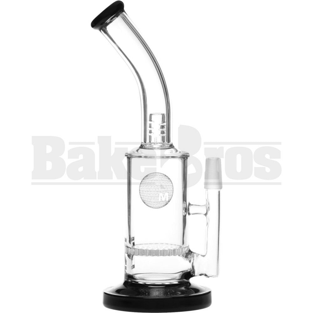 MAVERICK WP BENT NECK W/ HONEYCOMB AND SPLASHGUARD PERC 10" BLACK MALE 14MM