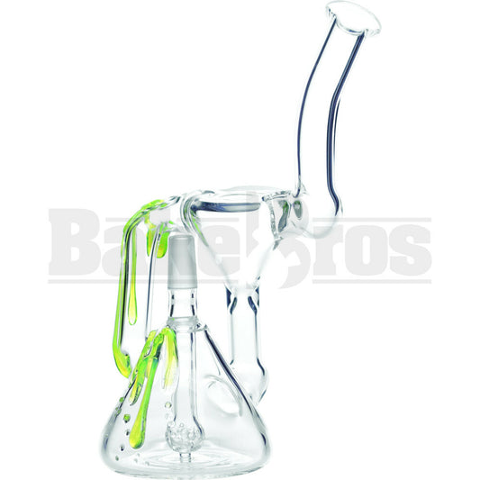 WP SHOWERHEAD PERC CONE BODY RECYCLER 8" SLIME GREEN MALE 14MM