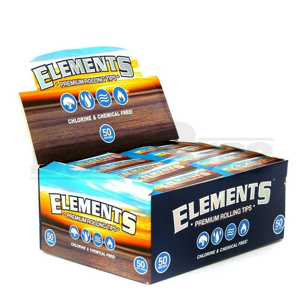 ELEMENTS PAPER ROLLING TIPS UNFLAVORED Pack of 50