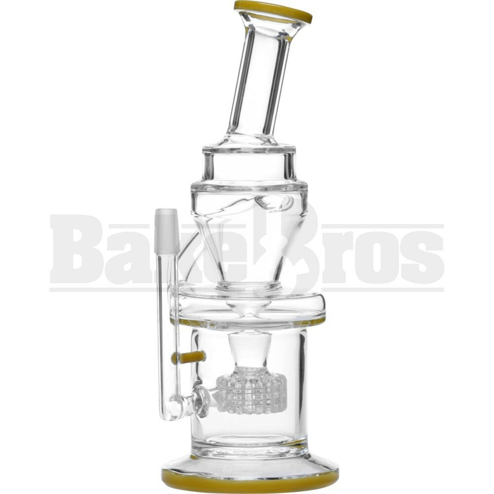 WP MICROSCOPE KLEIN RECYCLER STEREO MATRIX PERC 11" MUSTARD MALE 14MM