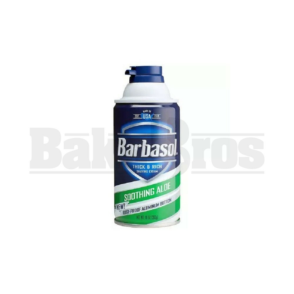 STASH SAFE CAN BARBASOL SOOTHING ALOE 10OZ CAN BARBASOL 10 OZ