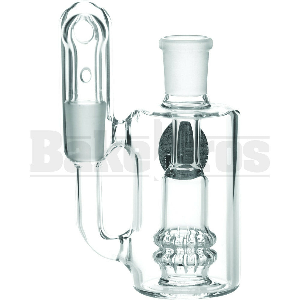 MAVERICK ASHCATCHER ATOMIC WITH RECYCLER 90* JOINT CLEAR MALE 18MM