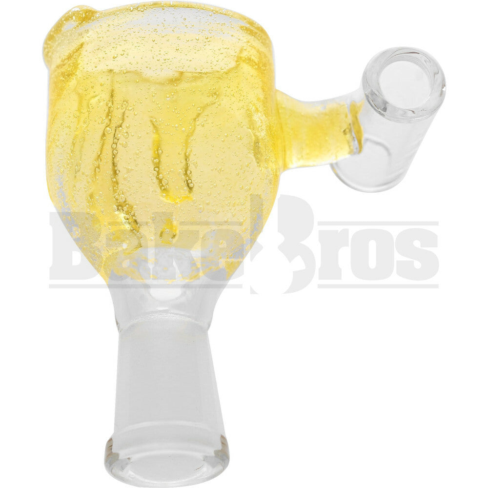 KROWN KUSH FEMALE DOME DRIP GLASS SLIME YELLOW 10MM