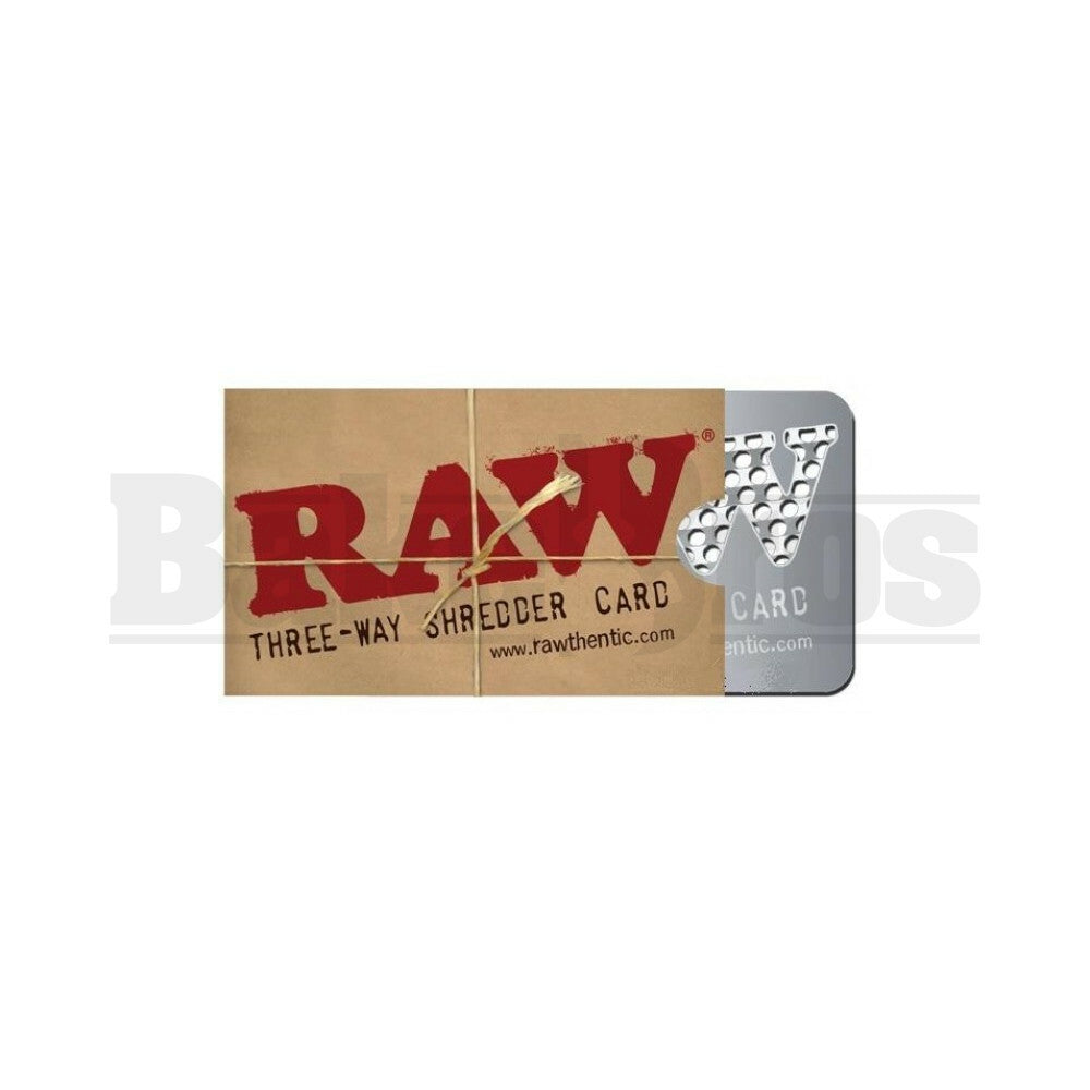 RAW THREE WAY SHREDDER GRINDER CARDS RAW Pack of 1