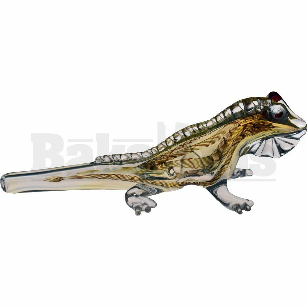 ANIMAL HAND PIPE CAUTIOUS IGUANA 6" ASSORTED COLORS