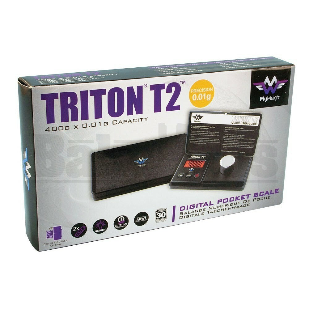 MY WEIGH ELECTRONIC SCALE TRITON T2 SERIES 0.01g 400g BLACK