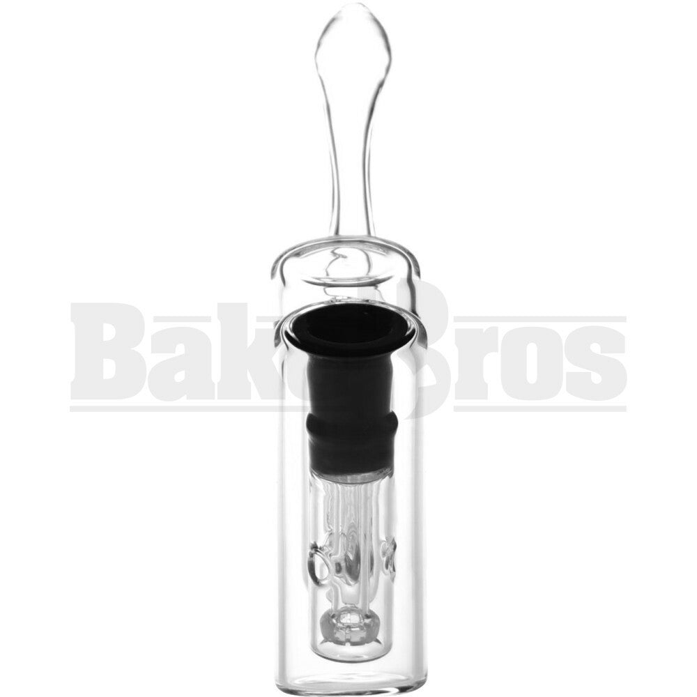 WP 2 CHAMBERS MINITREE & SHOWERHEAD PERC 6" BLACK FEMALE 18MM