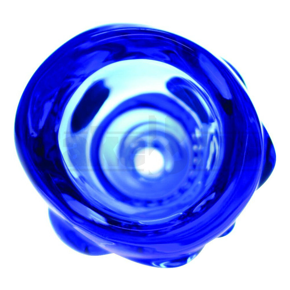 BOWL SKULL FACE TRANSPARENT BLUE 18MM