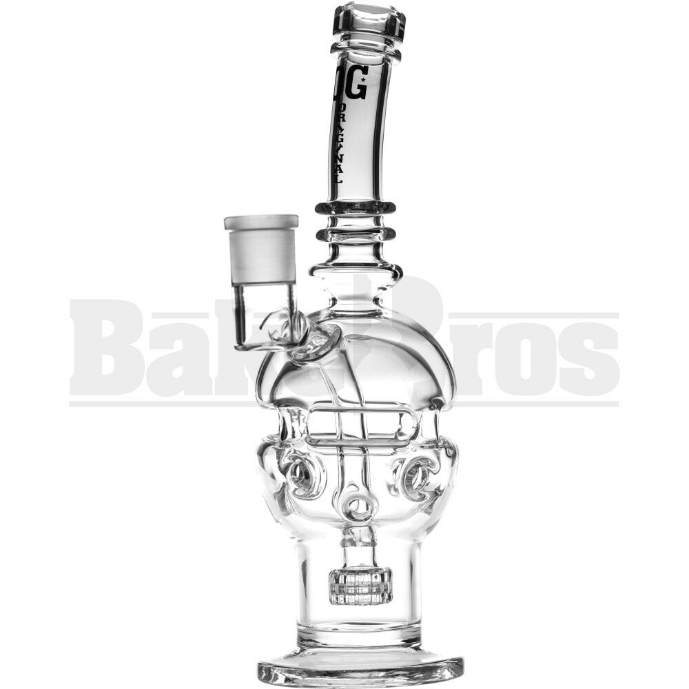 OG ORIGINAL GLASS WP FABERGE EGG W/ STEREO MATRIX PERC 10" CLEAR MALE 18MM