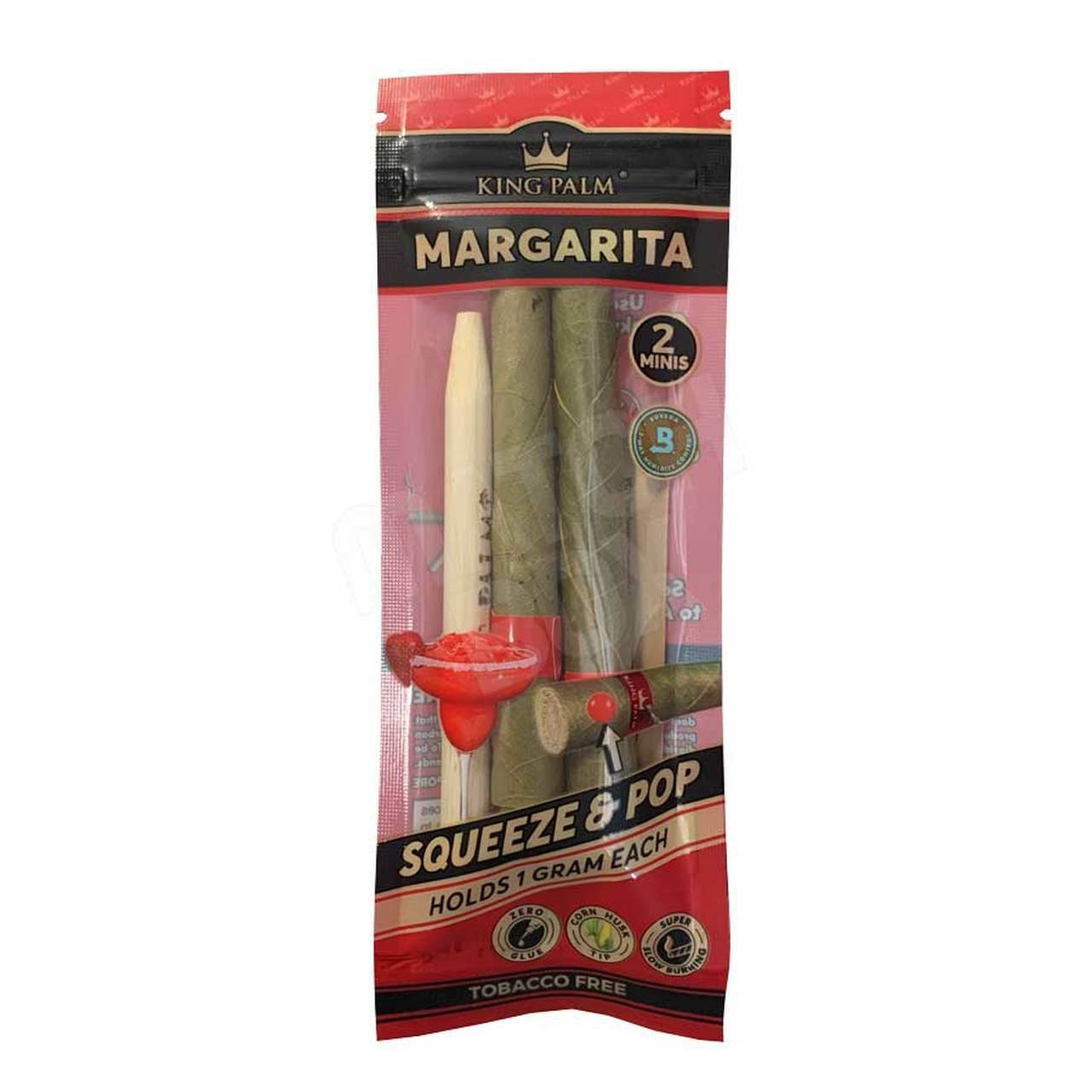 King Palm Wraps Mini 2 per Pack Margarita Pack of 1