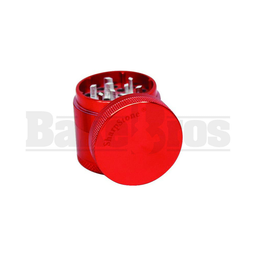 SHARPSTONE HARD TOP GRINDER 4 PIECE 1.5" RED Pack of 1