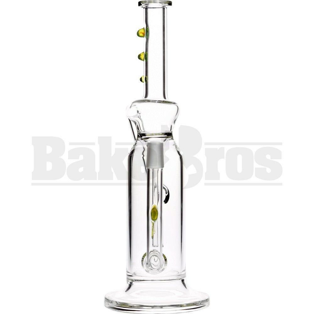 WP FAT CAN FUNNEL RECYCLER W/ INLINE PERC 14" SLIME GREEN MALE 18MM