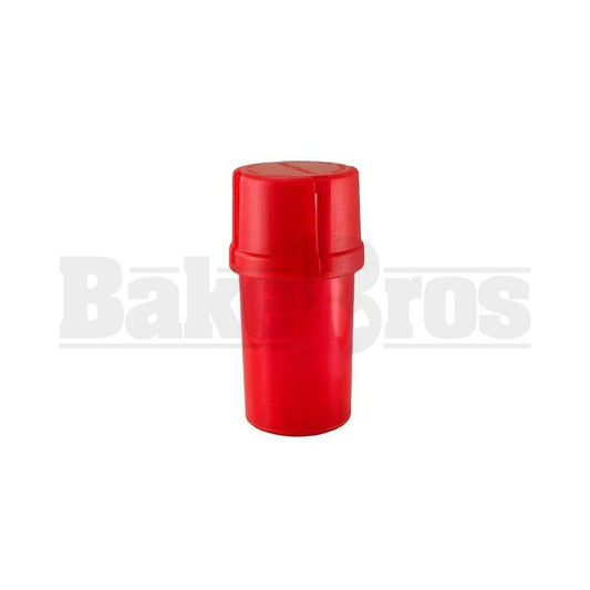 MEDTAINER CONTAINER GRINDER 3 PIECE 3.5" SOLID RED Pack of 1