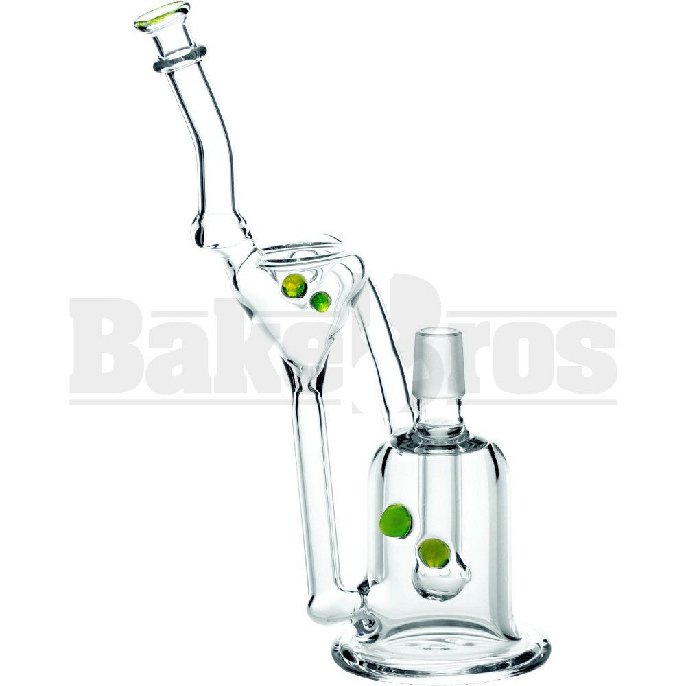 WP BULB PERC W/ RECYCLER 10" SLIME GREEN MALE 18MM