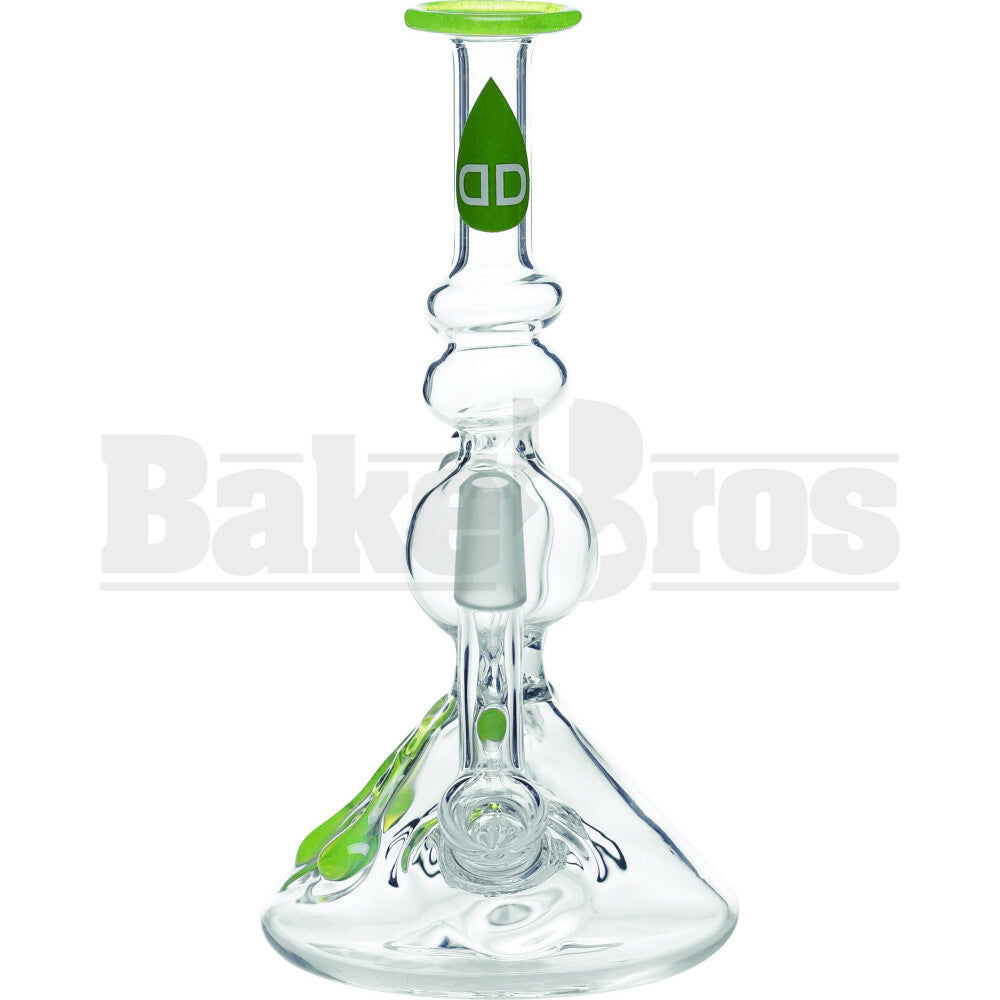 WP HALO PERC BKR RECYCLER 7" SLIME GREEN MALE 14MM