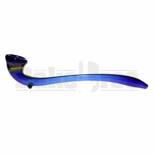 GANDALF HAND PIPE RASTA SWIRL 14" BLUE