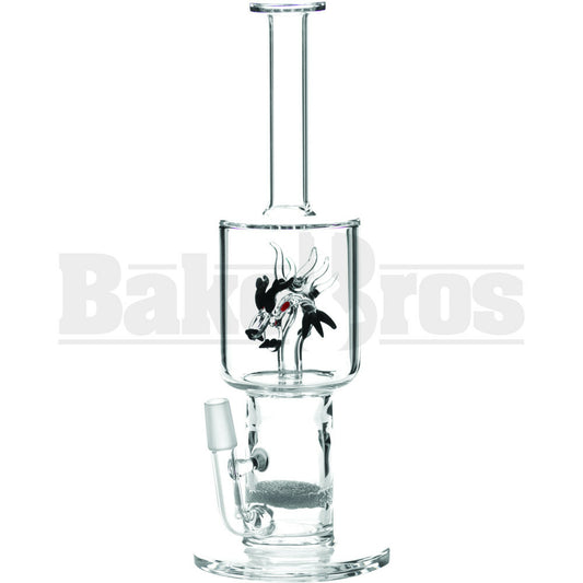 WP DRAGON HEAD PERC STR 14" CLEAR MALE 18MM