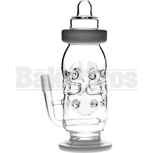 WP BABY BOTTLE FABERGE EGG SWISS BODY 10" CLEAR MALE 14MM