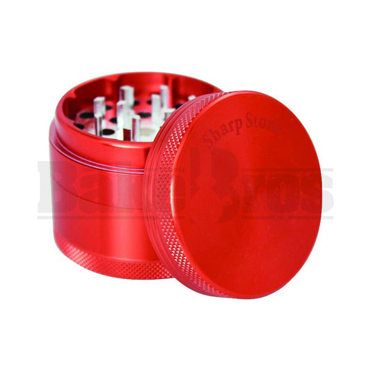 SHARPSTONE HARD TOP GRINDER 4 PIECE 2.2" RED Pack of 1