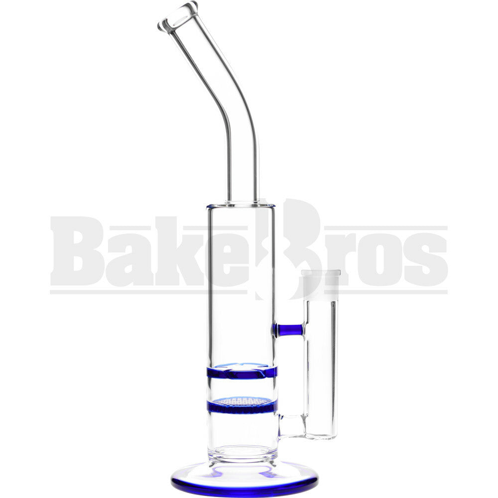 WP TURBINE HONEYCOMB PERC ANGLE MOUTH STEMLESS 14" BLUE FEMALE 18MM