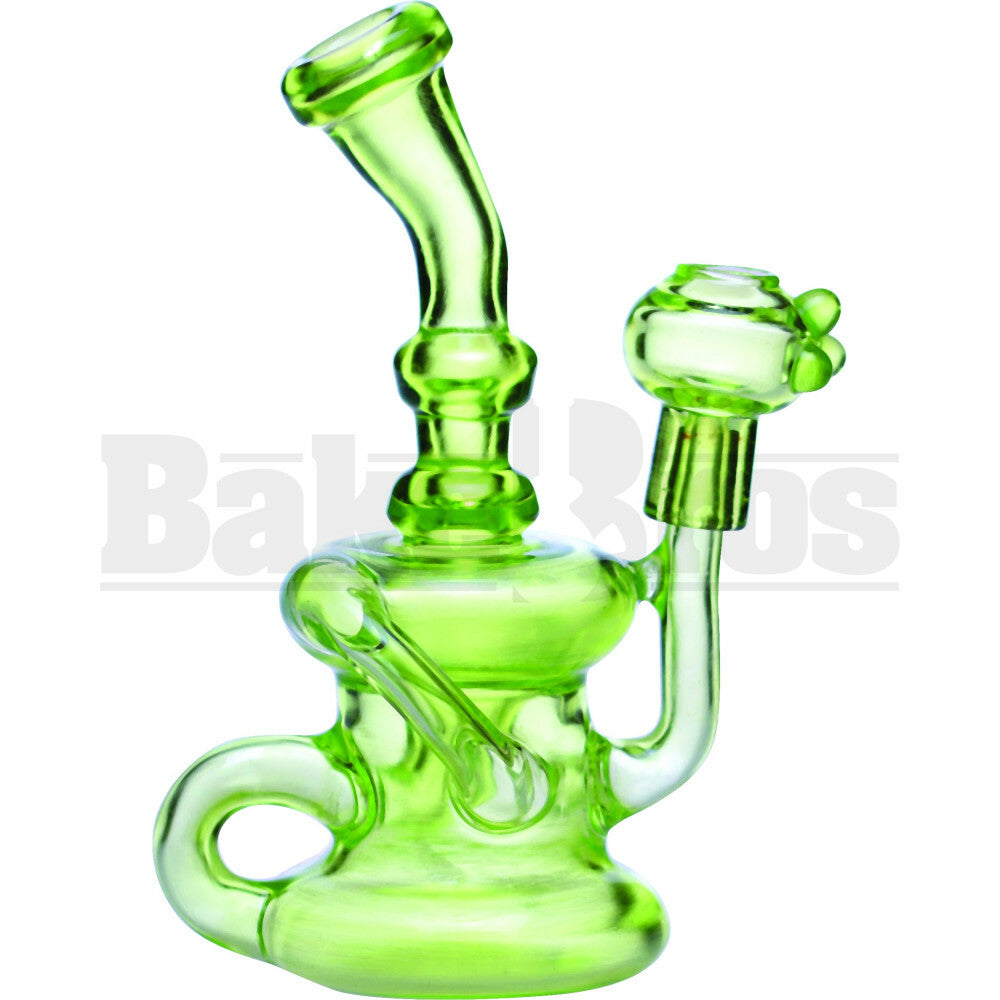 ZOB GLASS WP KLEIN RECYCLER CUSTOM 7" SLIME GREEN MALE 14MM