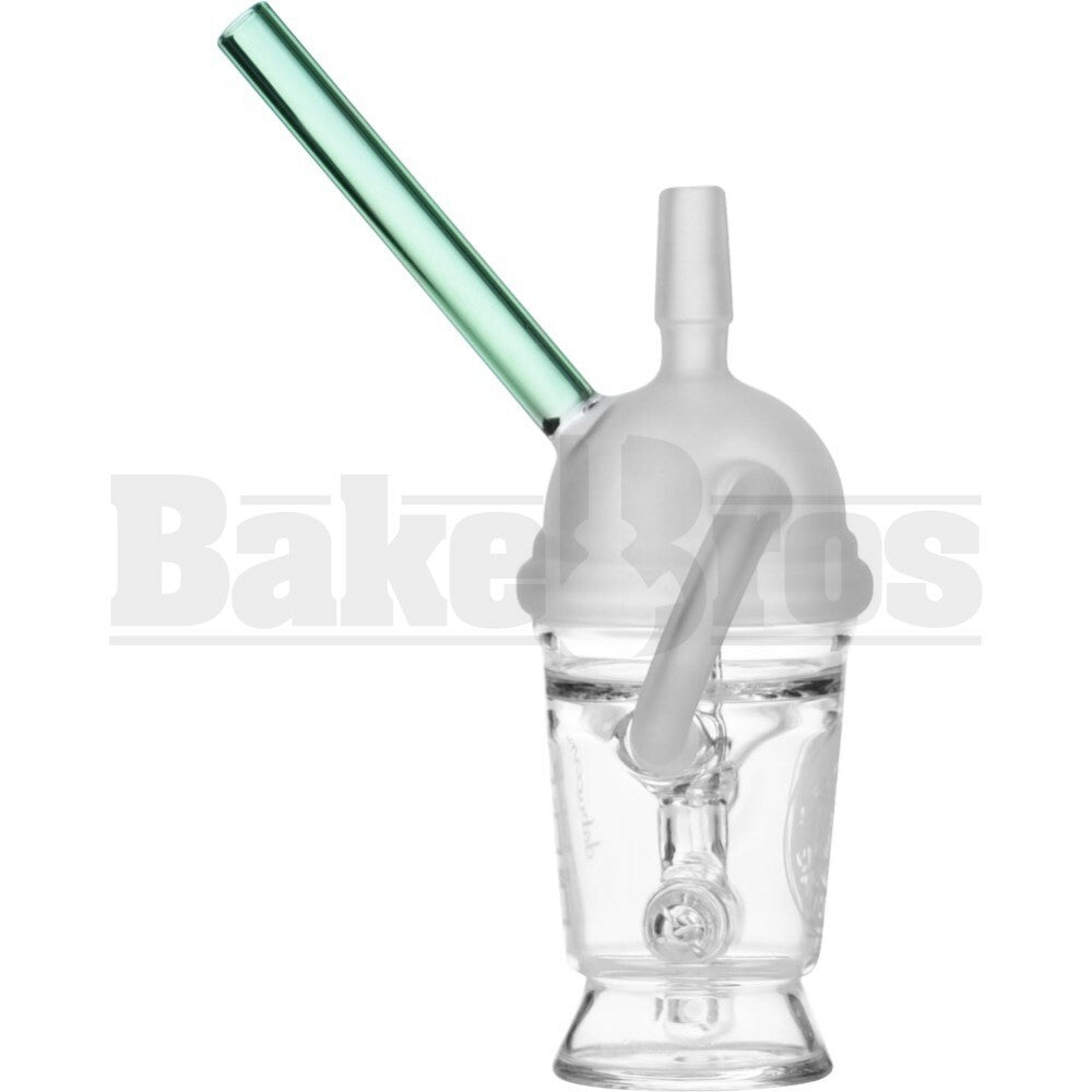 WP MINI DABUCCINO RECYCLER OIL RIG W/ HAMMERHEAD PERC 7" GREEN MALE 14MM