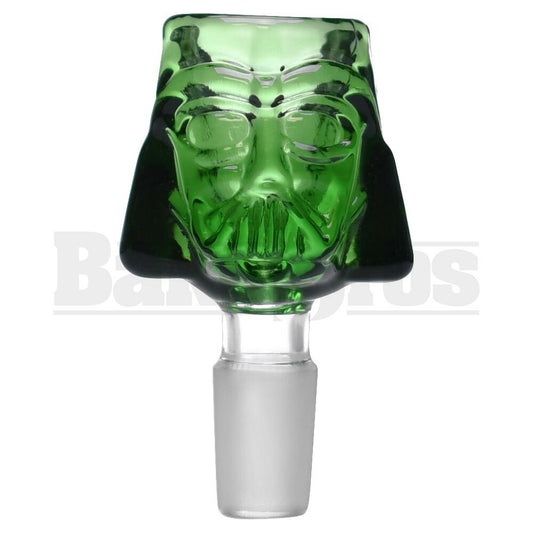 BOWL EVIL SCI FI COMMANDER HEAD GREEN 18MM