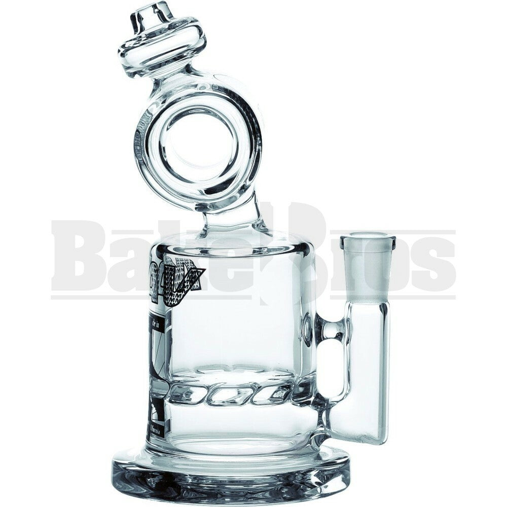 MAVERICK WP TURBINE DISK PERC OIL VAPOR RIG BARREL NECK 6" CLEAR FEMALE 10MM