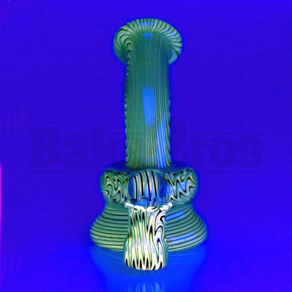 PHAT ASS GLASS WP MICRO TURTLE NECK 3" WIG WAG W/ OPAL ILLUMINATI FEMALE 10MM