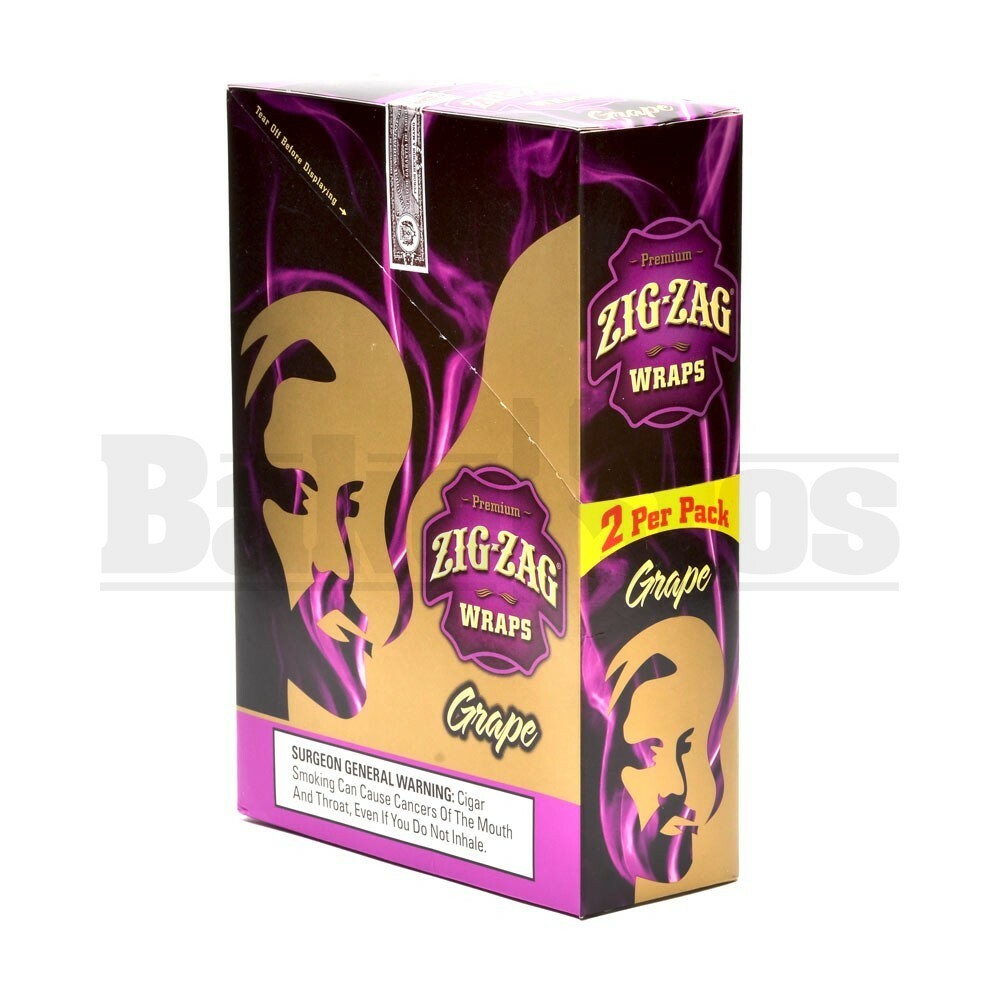 ZIG ZAG CIGAR WRAPS 2 PER PACK GRAPE Pack of 25