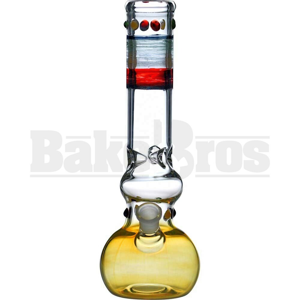 WP SMALL TO BIG BUBBLE BEAKER 12" FUMED RASTA FEMALE 18MM