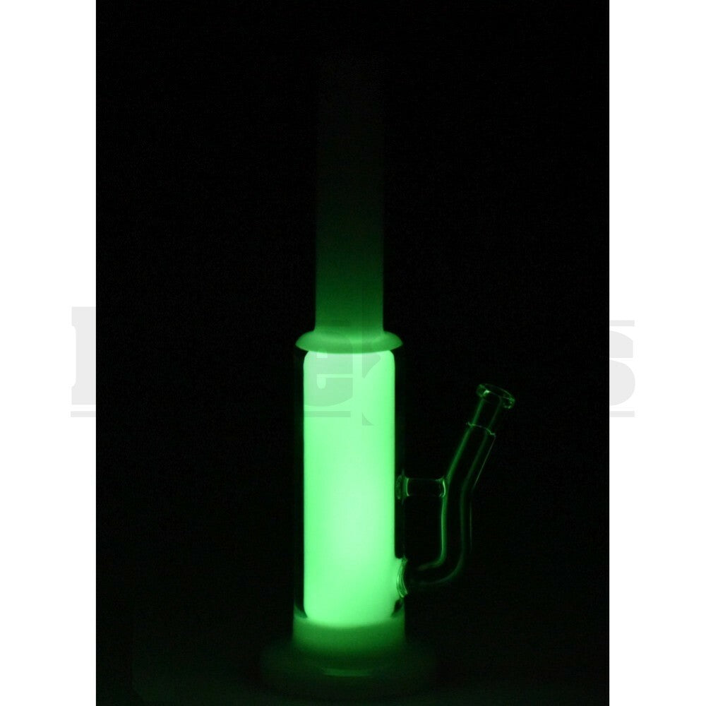 BLUE LABEL WP GLOW IN THE DARK GREEN TUBINE PERC 14 " WHITE FEMALE 14MM