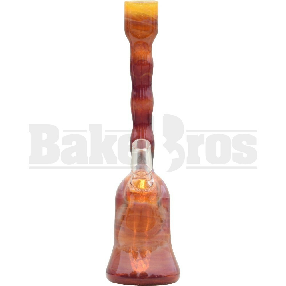 SAN DIEGO BORO GLASS WP MINI TUBE W/ OPAL 7" AMBER PURPLE MALE 14MM