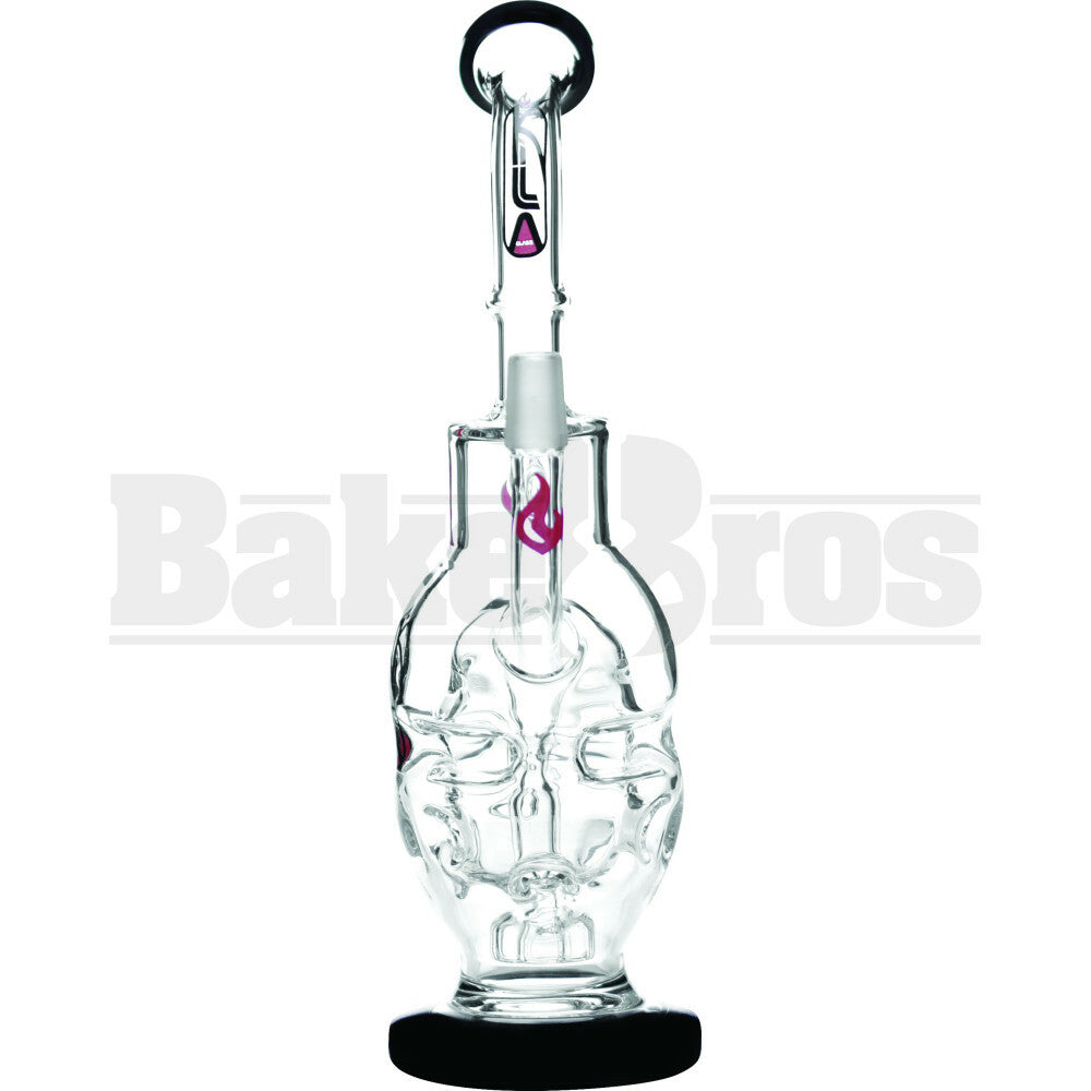 KILLA GLASS WP EGG SHIP SWISS SHOWERHEAD PERC 10" BLACK MALE 14MM